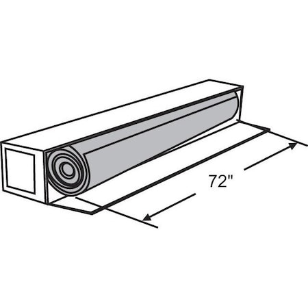 Strybuc 72in Bright Aluminum Screen 69-89